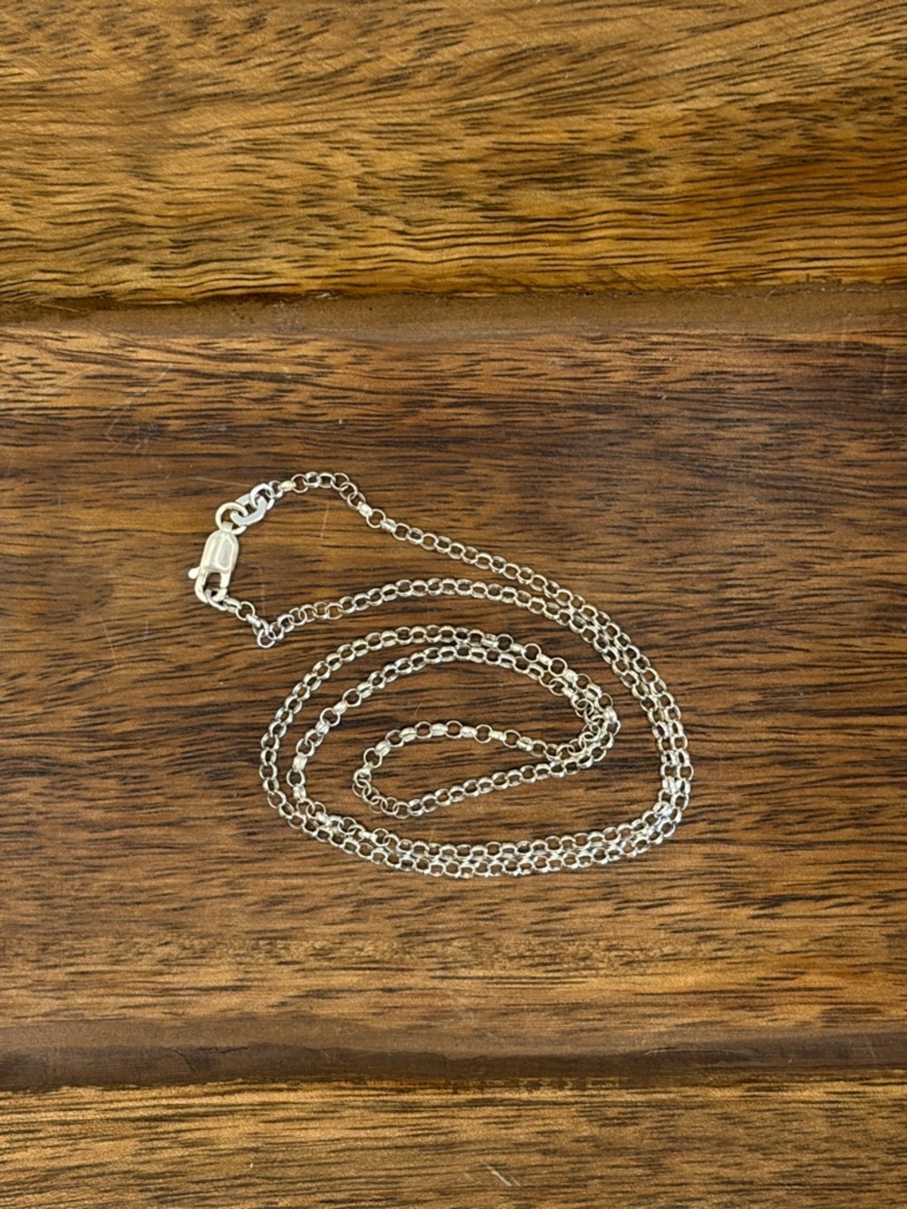 Sterling Silver 18" Rolo style Necklace